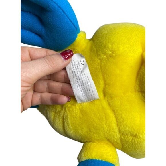 Vintage 90s Disney Flounder Plush‎ Toy Fish Soft Stuffed Animal 15" - Picture 3 of 4